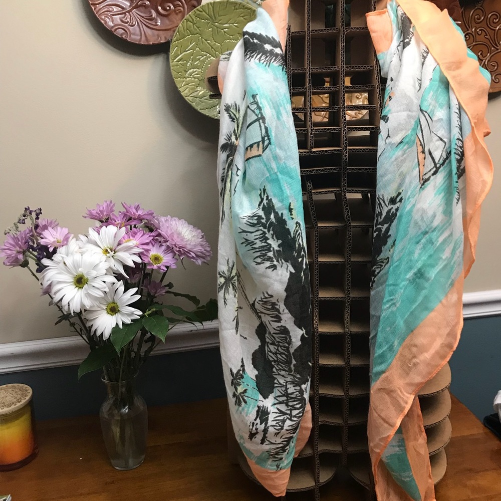 Large lightweight summer scarf